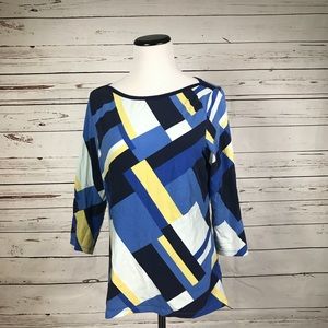 Lauren Ralph Lauren Boat Neck 3/4 Sleeve Top